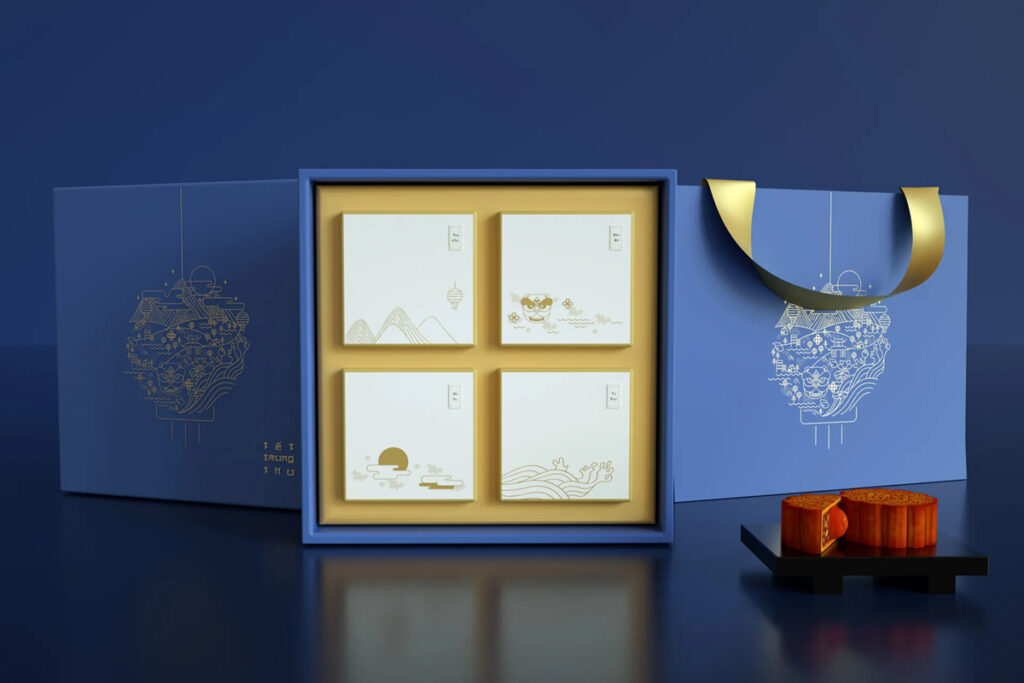 Bao bì bánh trung thu tối giản - S'Pencil Agency